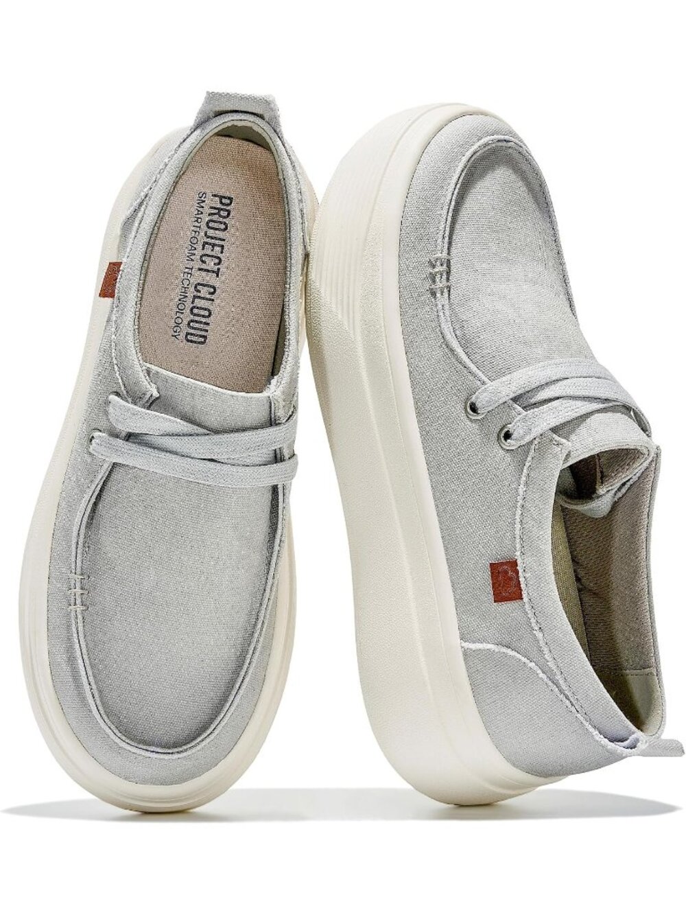 Womens Lunar Rock Canvas Project Cloud Loafers Boat Shoes Fashion Sneakers